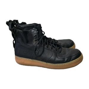 Nike Air Force 1 SF Mid Black Gum 917753-003 AF1 Sneakers Men Size 10.5
